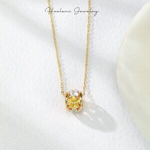 Hawaiian Plumeria Trio Slider Necklace